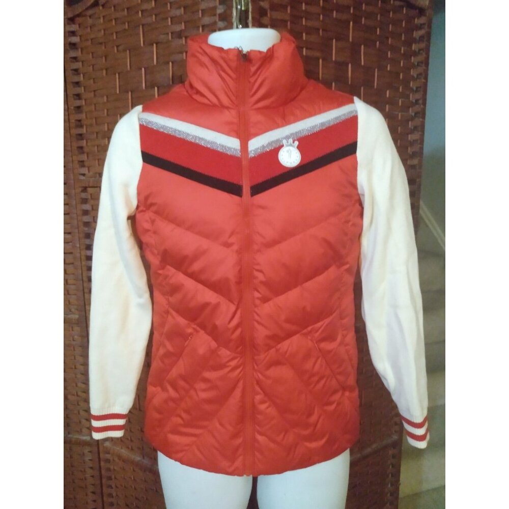 NWT Women's Light Jacket Puffer Size XS 85 Red White Sporty Down